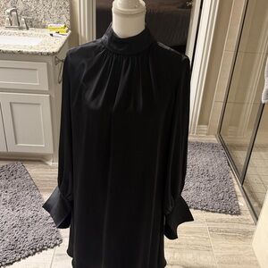 H&M Elegant Black Satin Dress, size L